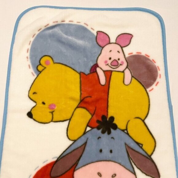 Disney Baby Winnie the Pooh Eeyore Piglet Baby Fleece Blanket 42 x 29 Inch - Picture 3 of 16